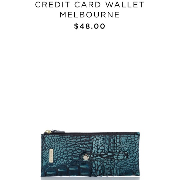 Brahmin Handbags - Brahmin Credit Card Wallet Verdigris